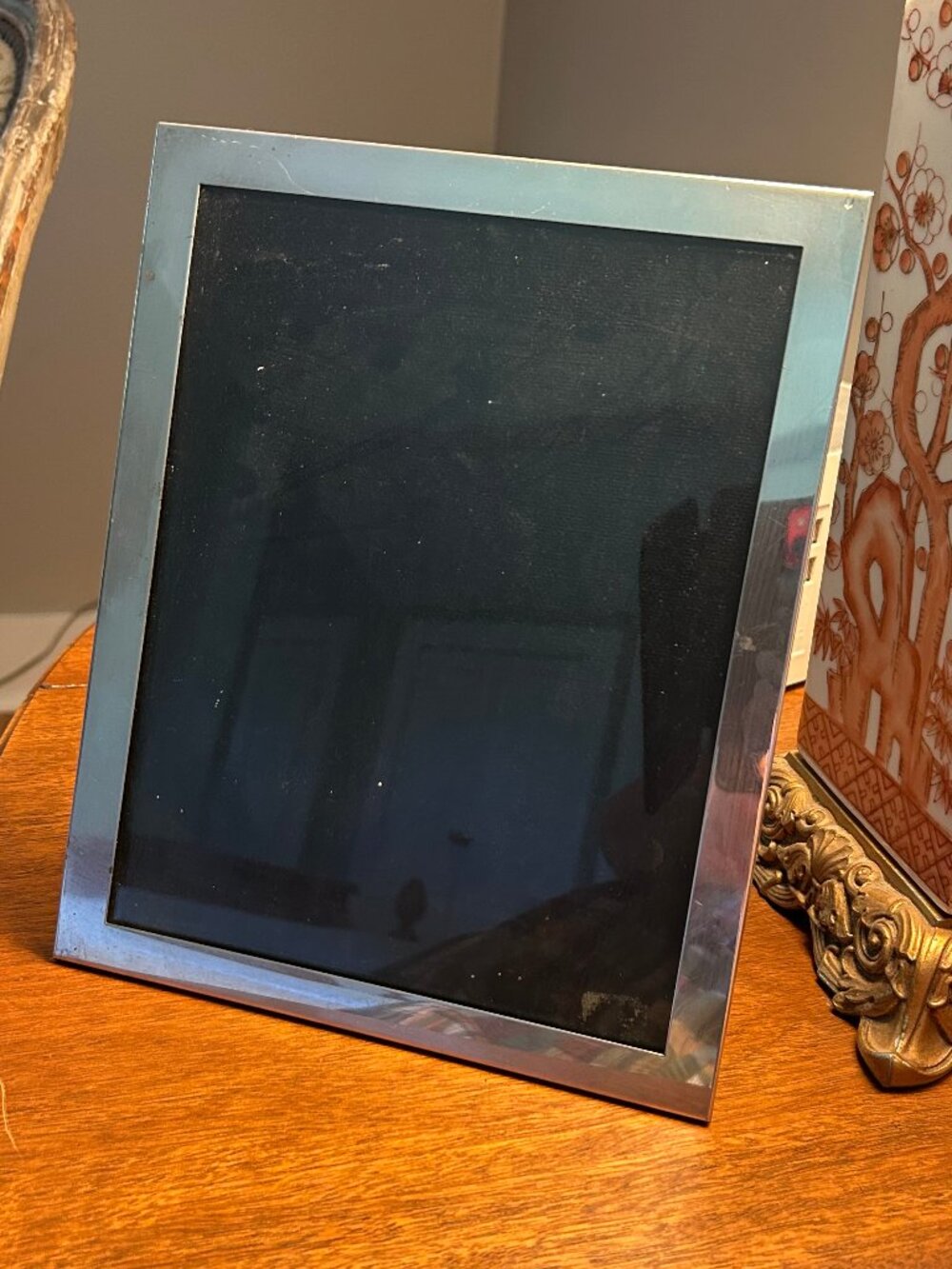 vintage Gorham electroplate silver 8 x 10 picture frame